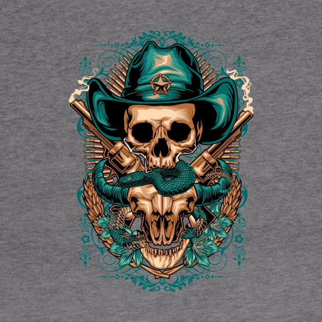 Cowboy Skull by FirmanHatibu123